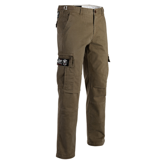 spodnie bojówki BLACK HEART - BROOKS CARGO khaki