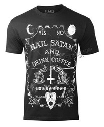 koszulka BLACK CRAFT - HAIL SATAN AND DRINK COFFE