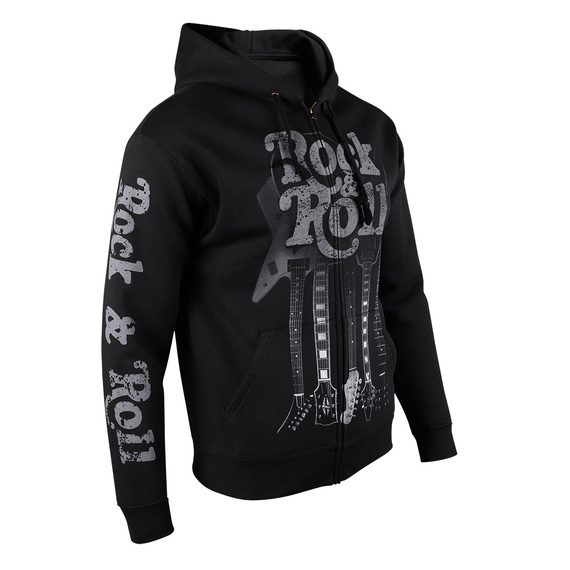 bluza ROCK & ROLL GUITARS rozpinana z kapturem