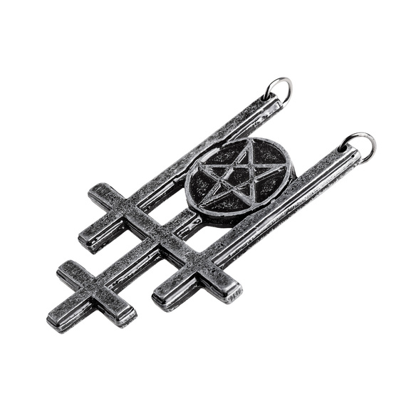 wisior/zawieszka CROSS PENTAGRAM