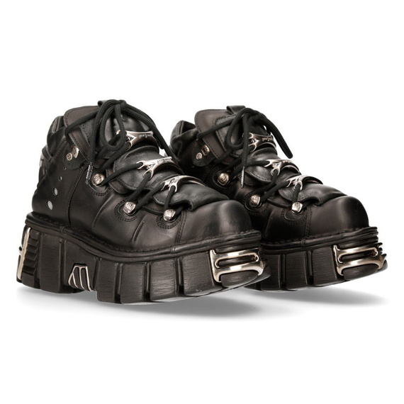 buty NEW ROCK ITALI NEGRO, NOMADA NEGRO, TOWER NEGRO ACERO [M-106-S1], USZKODZONE
