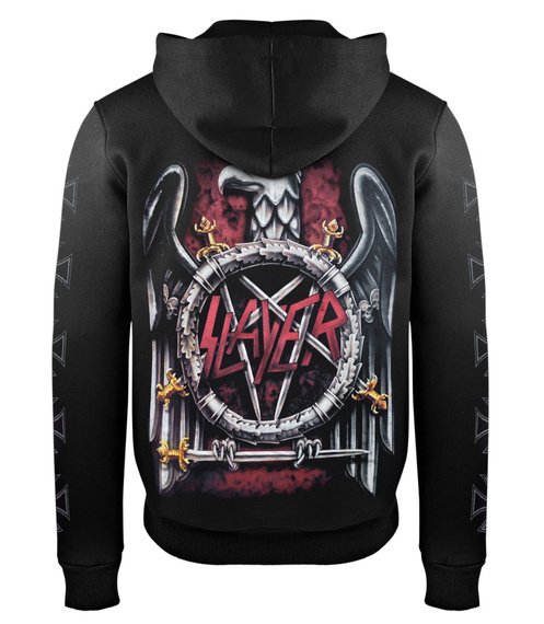 bluza SLAYER - EAGLE COLOR rozpinana, z kapturem