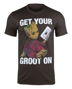 koszulka GUARDIANS OF THE GALAXY - GET YOUR GROOT brązowa