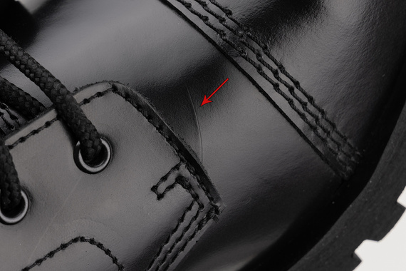 glany NEVERMIND - CZARNE (8 dziurek) polerowane, USZKODZONE