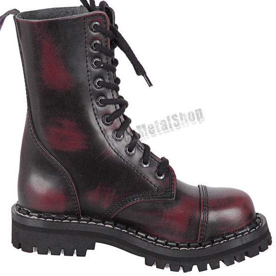 glany STEADY'S - 10 dziurek, bordo przecierane (STE/10)