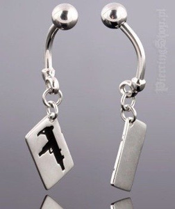 kolczyk do pępka KARABIN