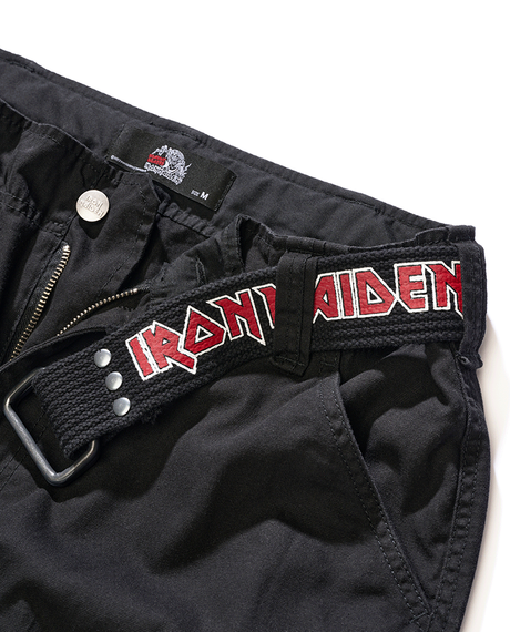 spodnie bojówki krótkie IRON MAIDEN SAVAGE SHORTS - THE NUMBER OF THE BEAST black