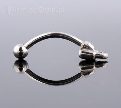 KOLCZYK DO BRWI KŁÓDKA