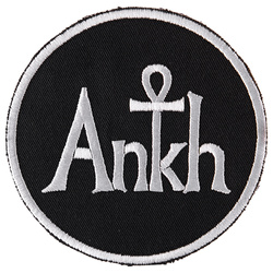 naszywka ANKH - CIRCLE white