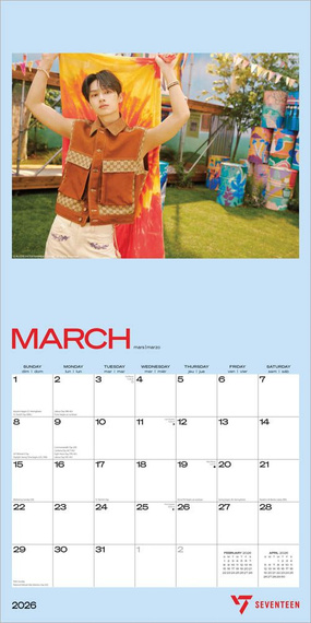 kalendarz SEVENTEEN 2026