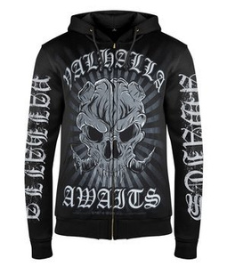 bluza VICTORY OR VALHALLA - DEAMON rozpinana, z kapturem