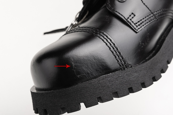 glany NEVERMIND - CZARNE (8 dziurek) polerowane, USZKODZONE