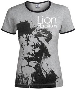 bluzka damska LION VIBRATIONS szary melanż