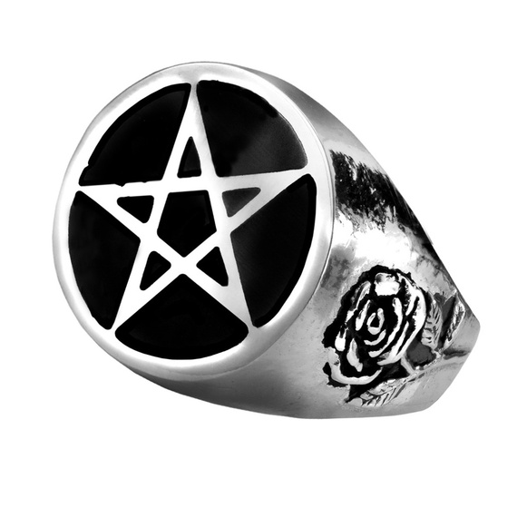 pierścień ROSEUS PENTAGRAM