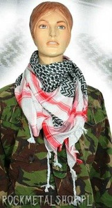 Arafatka czerwono-czarno-biała