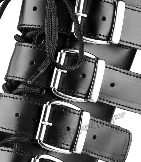 glany NEVERMIND - CZARNE (14 dziurek + 5 klamer) polerowane