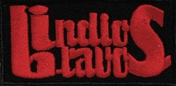 naszywka INDIOS BRAVOS - CZERWONE LOGO mała 