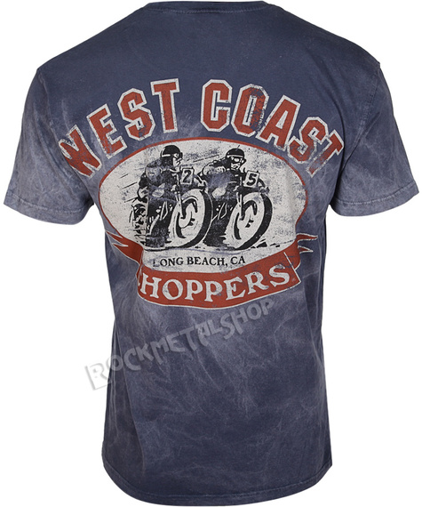 koszulka WEST COAST CHOPPERS - CREST BLOCK vintage blue