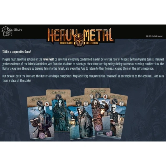 gra planszowa 1589 - AN ADVENTURE WITH POWERWOLF