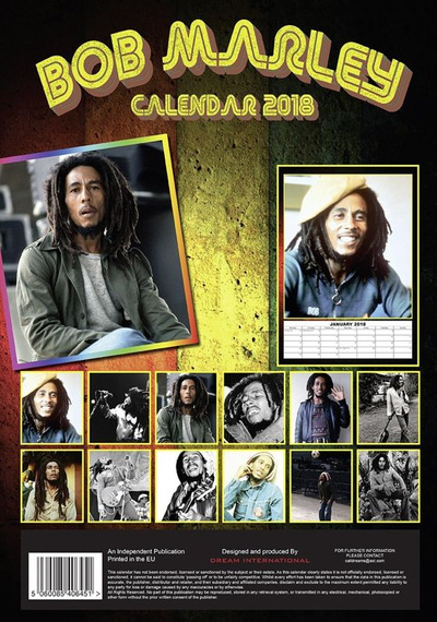 kalendarz BOB MARLEY 2018