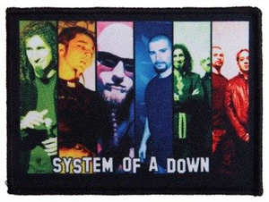 naszywka SYSTEM OF A DOWN - BAND COLOR