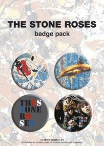 zestaw 4 szt. przypinek THE STONE ROSES