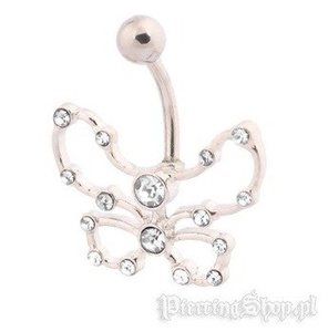 kolczyk do pępka MOTYL [BST678]