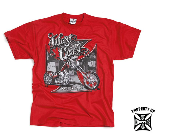 koszulka dla dzieci WEST COAST CHOPPERS - CHROME BLOOD czerwona