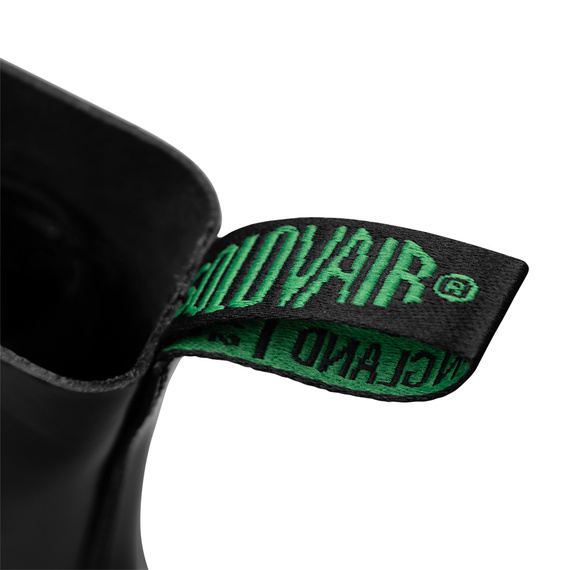 glany SOLOVAIR - 11 EYE DERBY BOOT (BLACK HI-SHINE) S11-981-BK-G