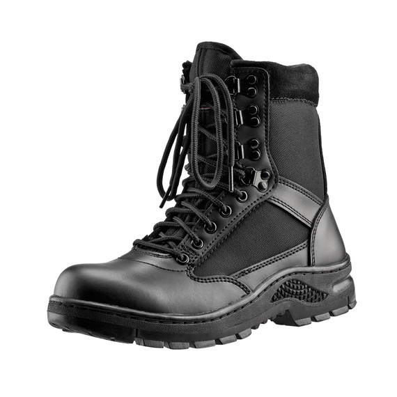 obuwie taktyczne SECURITY BOOT 9-cio dziurkowe CZARNE