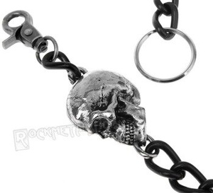 łańcuch do kluczy/portfela CZASZKA