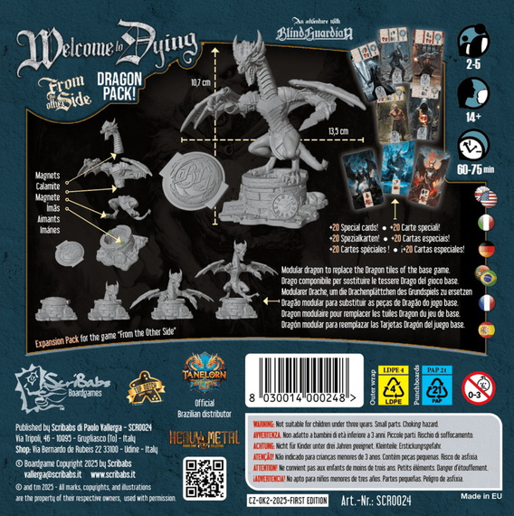 dodatek WELCOME TO DYING do gry planszowej FROM THE OTHER SIDE - AN ADVENTURE WITH BLIND GUARDIAN