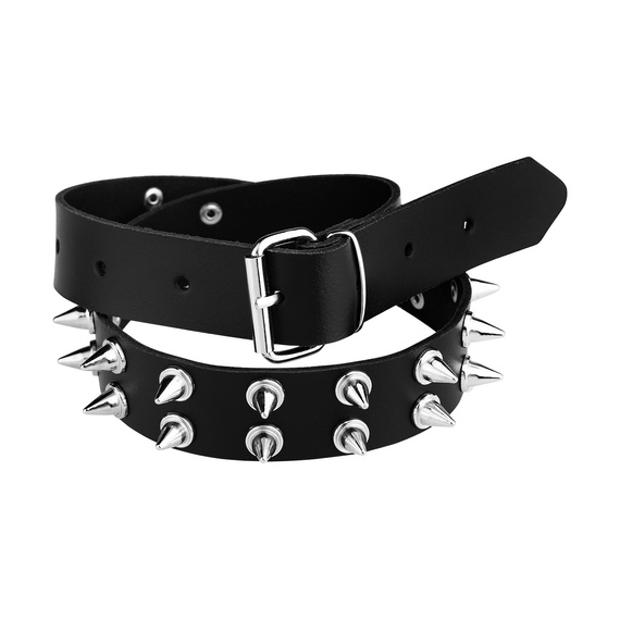 pasek 2-rzedowy z ćwiekami SPIKE 1,5cm