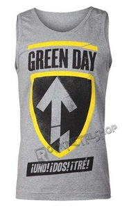 koszulka na ramiączkach GREEN DAY - UNO DOS TRE BADGE