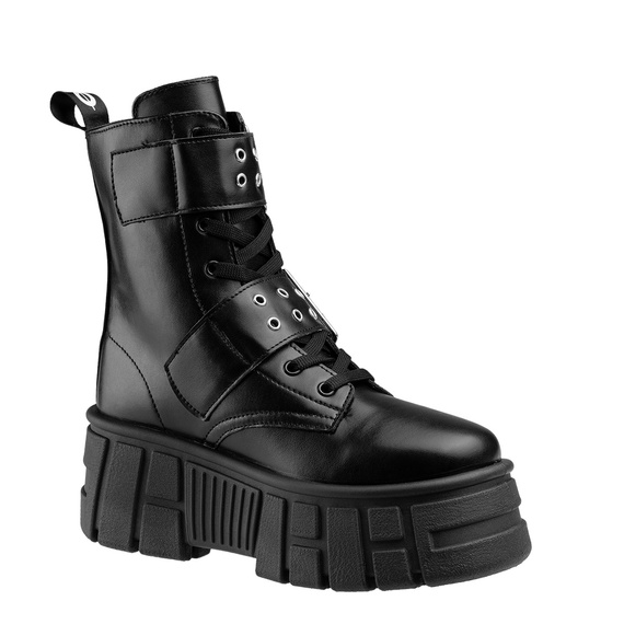 botki damskie ALTERCORE czarne (REMI VEGAN BLACK)