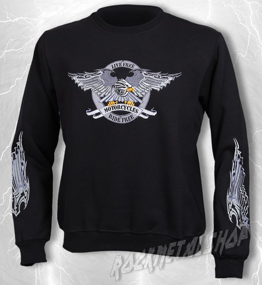 bluza LIVE FREE RIDE FREE bez kaptura 