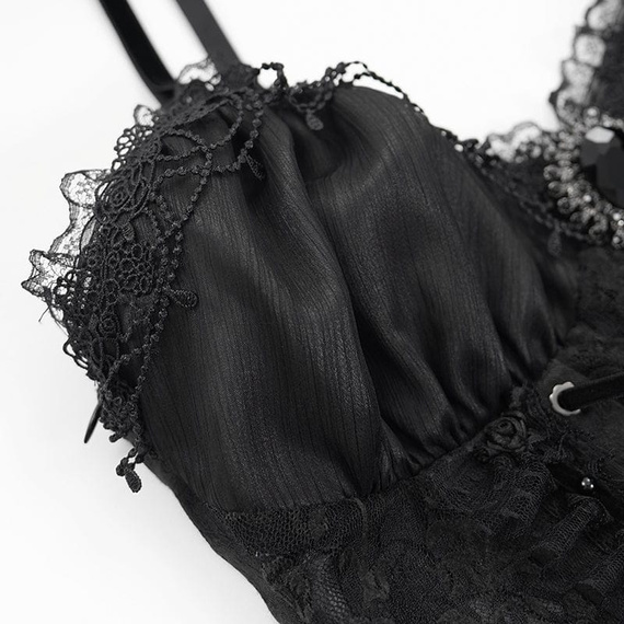 gorsetowy top DEVIL FASHION - BLACK GOTHIC 