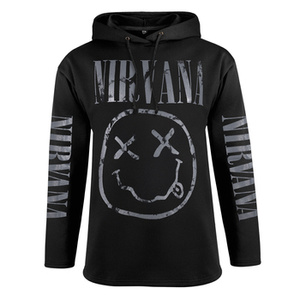 bluza NIRVANA - SMILEY czarna, z kapturem