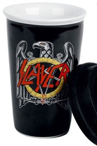 kubek SLAYER - EAGLE BLACK, ceramiczny bez ucha