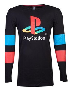longsleeve PLAYSTATION - LOGO & ARMS STRIPED