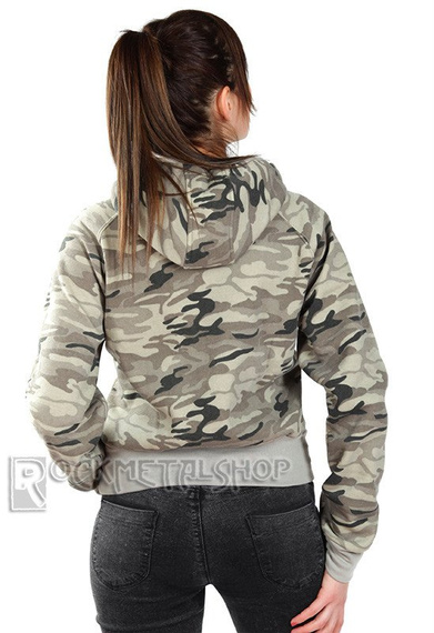 bluza damska na suwak MORO LT BEIGE