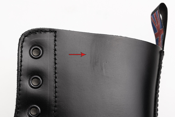 glany NEVERMIND - CZARNE (8 dziurek) polerowane, USZKODZONE