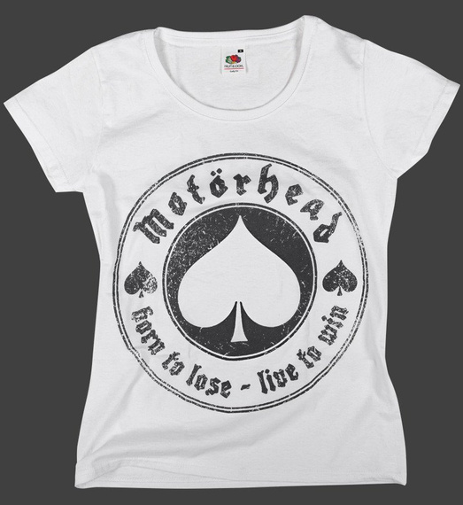 bluzka damska MOTORHEAD - BORN TO LOSE LIVE TO WIN biała