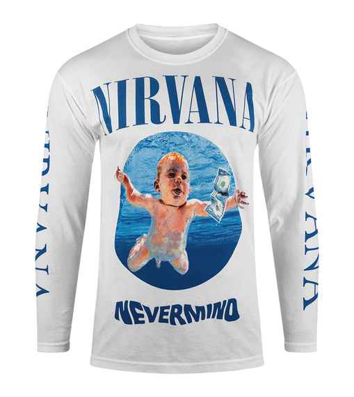 longsleeve NIRVANA - NEVERMIND biała