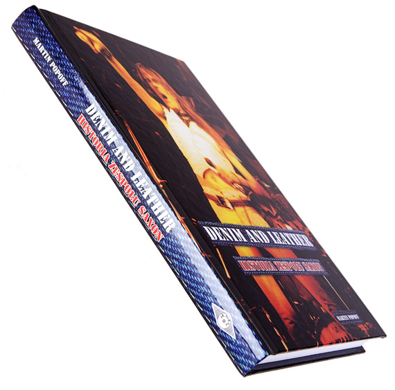 książka DENIM AND LEATHER - HISTORIA ZESPOŁU SAXON - PIERWSZE DZIESIĘĆ LAT I NIE TYLKO - Martin Popoff