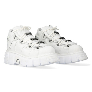 buty NEW ROCK NAPA BLANCA, TOWER BLANCO E14 ACERO + lateral + puntera + trasera [M-106-C150]