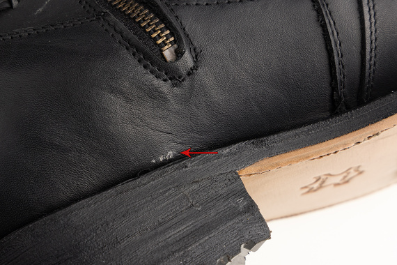 kowbojki GRINDERS - ROUTE 66 (BLACK), USZKODZONE