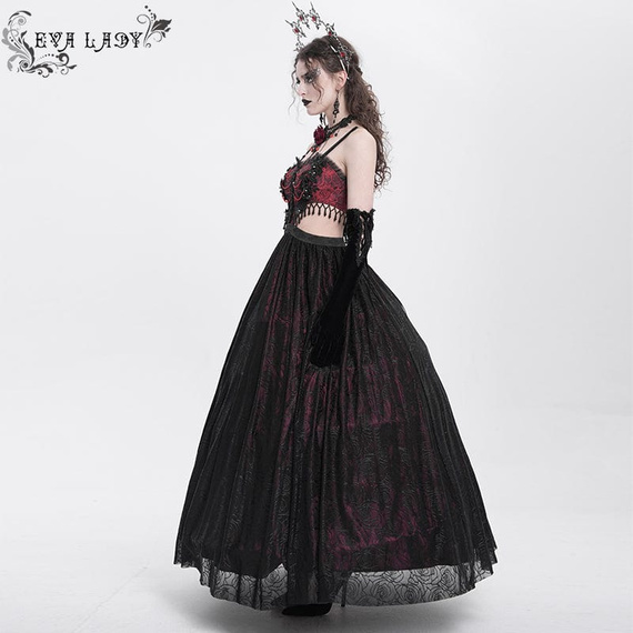 suknia DEVIL FASHION - RED AND BLACK GOTHIC SEXY