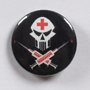 przypinka HOSPITAL SKULL