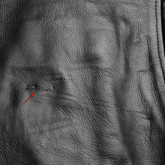 kurtka RAMONESKA - COWHIDE LEATHER ANILINA, USZKODZONA